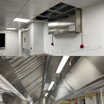 Chất lượng  Double Bottles Automatic Protection Restaurant Hood Fire Suppression System For Hotel Fire Fight Nhà máy