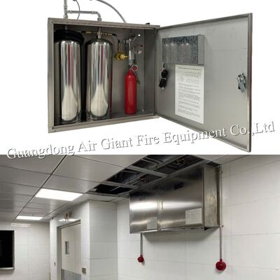 Chất lượng  Double Bottles Commercial Kitchen Hood Fire Suppression System For Grease Ducts Nhà máy