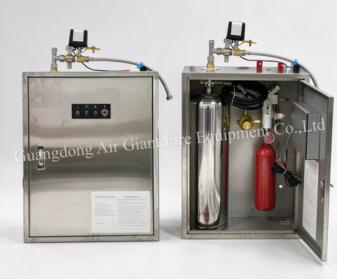 Chất lượng  Single Bottle Fully Automatic Commercial Kitchen Fire Suppression System Nhà máy