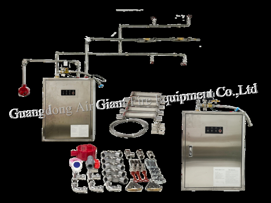 Món bếp Hood ẩm ướt Hóa học chữa cháy hệ thống tự động