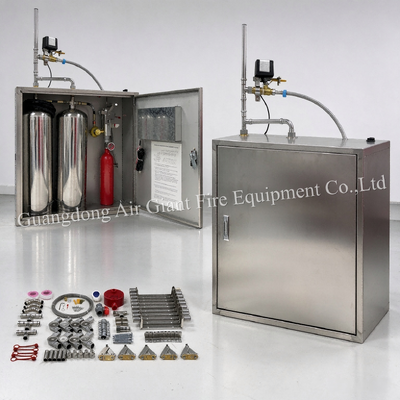 Double Bottles High-Efficiency Kitchen Hood Fire Suppression System